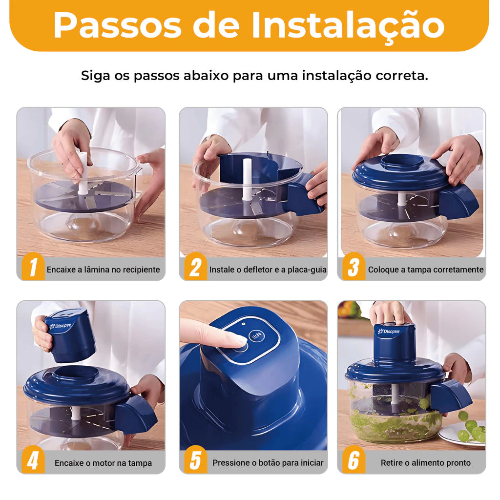 Descascador Elétrico Inteligente Premium - Discove